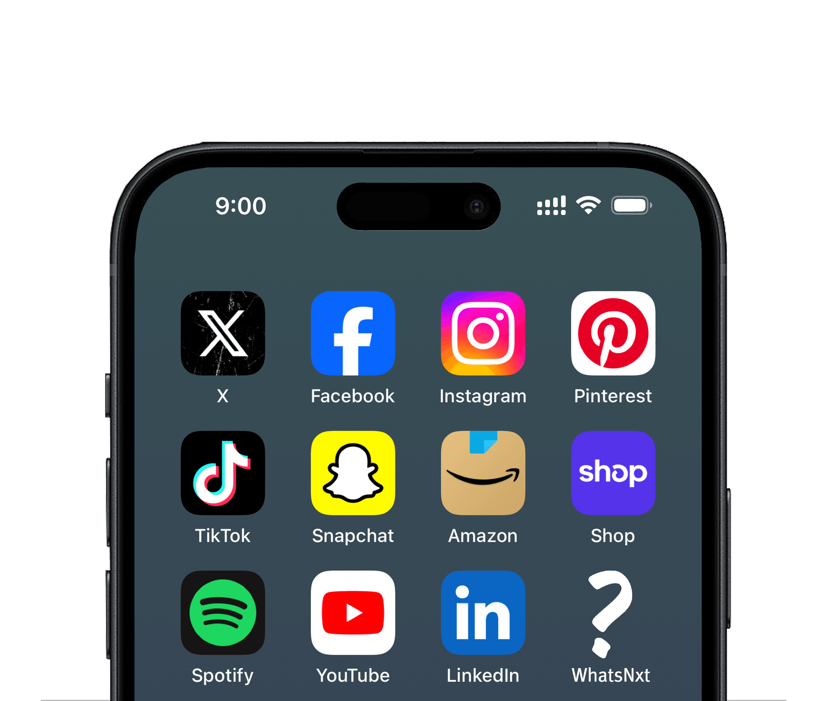 An iPhone displaying various apps.